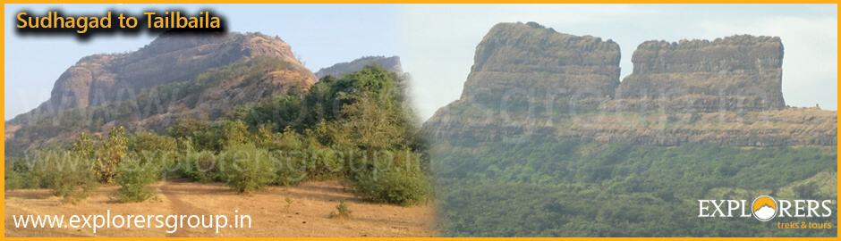 Sudhagad to Tailbaila Range Trek by Explorers Pune Mumbai