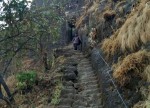 Explorers Adventure Treks Tours Pune Mumbai Tikona Fort Stairs