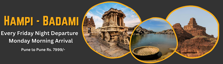Hampi Badami tour from Pune by explorers treks and tours