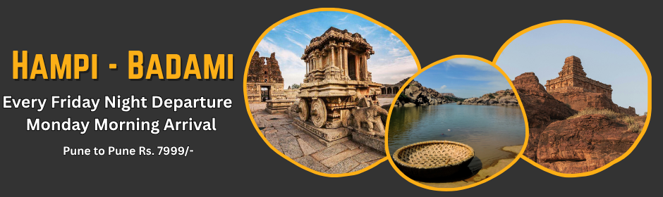 Hampi Badami tour from Pune by explorers treks and tours
