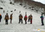 Enjoying Snow Rafting - Deo Tibba Base Camp Trek by Explorers Pune Mumbai