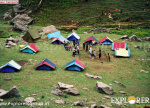 Kabbadi at Zameer Campsite-B - Deo Tibba Base Camp Trek by Explorers Pune Mumbai