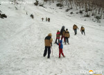 Sledging & Glissading on snow. Explorers Pune mumbai Adventure Trek Manali Snow Trek