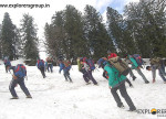 Snowy field Trek Explorers Pune mumbai Adventure Trek Manali Snow Trek