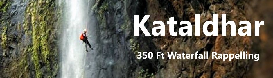 350 Feet Kataldhar Waterfall Rappelling from Pune Mumbai by Explorers Trek and tours