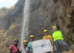 Group Photo Kalu Waterfall Rappelling Event